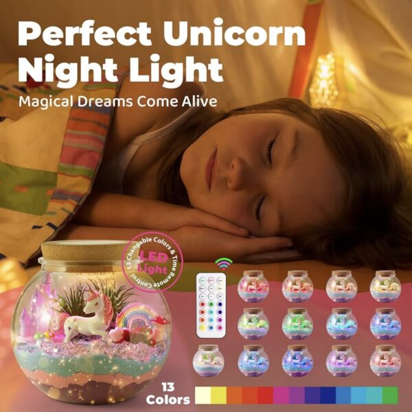 Svieciantis vienaragio terariumo rinkinys Unicorn Terrarium Kit Svieciantis vienaragio terariumo rinkinys Unicorn Terrarium Kit