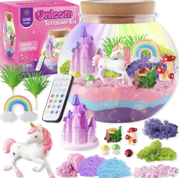 Svieciantis vienaragio terariumo rinkinys Unicorn Terrarium Kit Svieciantis vienaragio terariumo rinkinys Unicorn Terrarium Kit