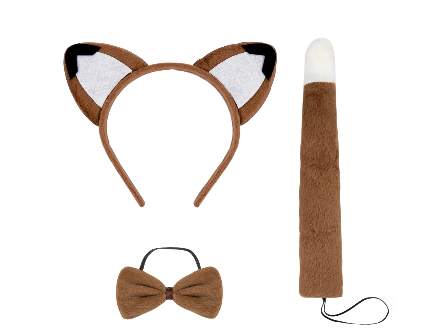 Kostiumas karnavalui lapė lankelis uodega varlytė