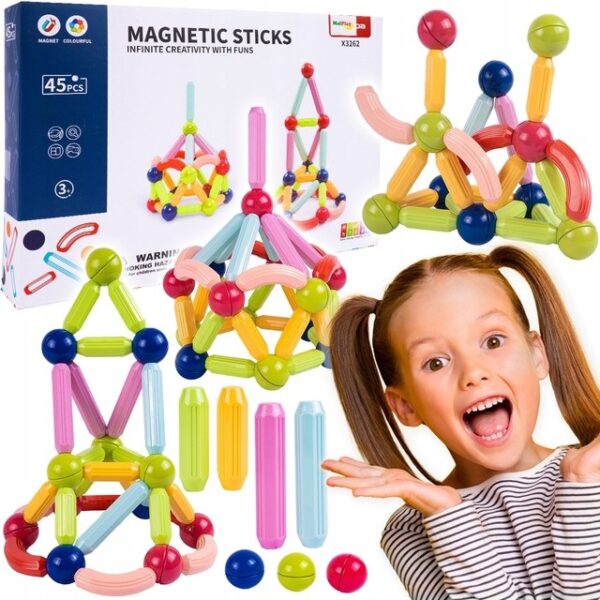 Magnetinis konstruktorius Magnetic Sticks (32 vnt.)