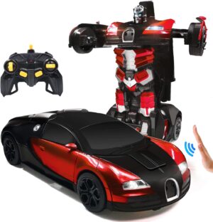 Robotas transformeris RC automobilis su valdymo pultu