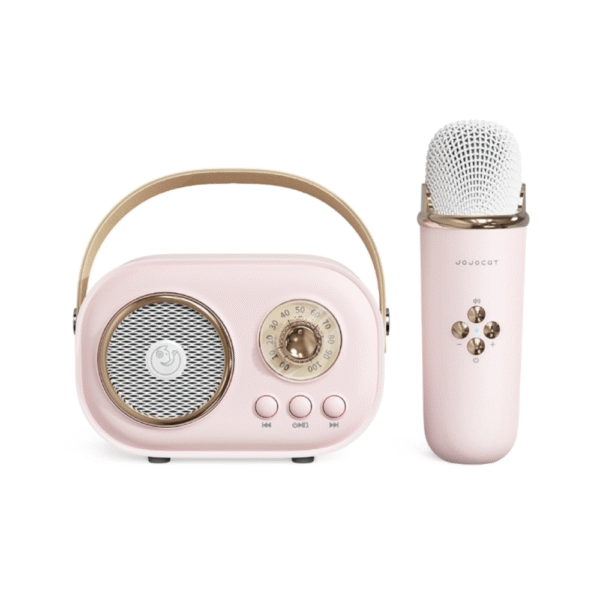 Karaokės rinkinys „Premium Radio Edition“ (mikrofonas + bevielė kolonėlė)