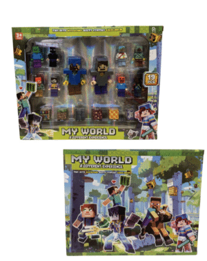 Minecraft figūrėlių rinkinys „My World“ (19 vnt)
