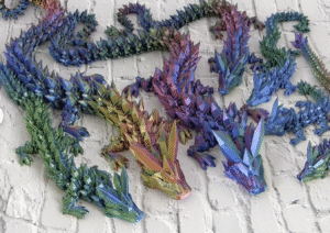 3D spausdintas drakonas