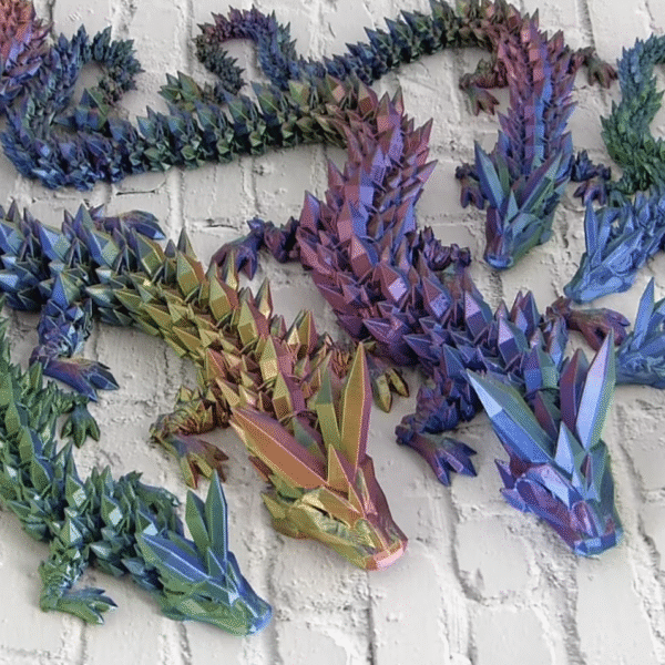 3D spausdintas drakonas