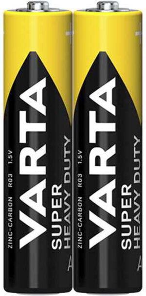 Cinko-anglies baterija AAA 1.5 R3 Varta SUPERLIFE FOIL 2vnt