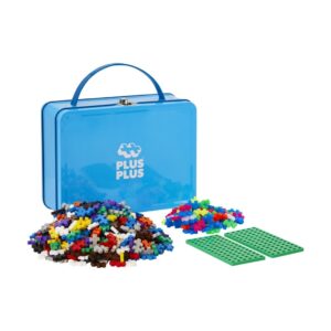 PLUS PLUS konstruktorius lagaminas mėlynas metalinis