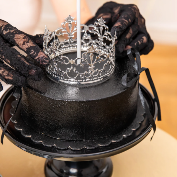 torto-dekoracija-karuna-sidabrine-10-cm-skersmuo-3