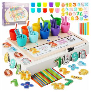 Montessori edukacinis žaidimas skaičiai ir spalvos