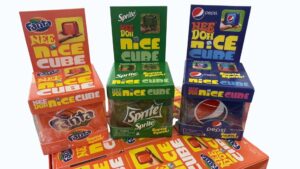Needoh squishy minkomas žaislas kubas antistresinis sprite pepsi fanta