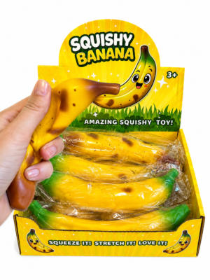Squishy minkomas antistresinis žaislas bananas