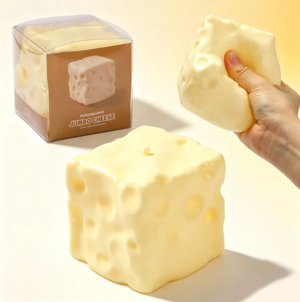 Squishy oil sūris antistresinis minkomas žaislas