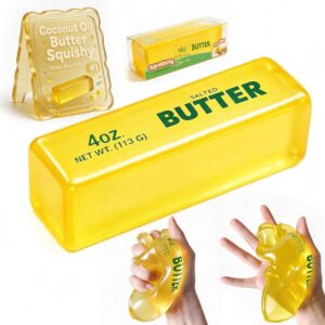 Squishy coconut oil sviestas BUTTER antistresinis minkomas žaislas