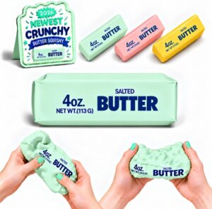 Squishy cruncy sviestas BUTTER antistresinis minkomas žaislas
