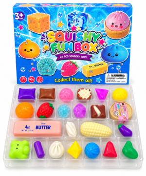 Advento kalendorius squishy sviestas butter koldūnas minkomi antistresiniai žaislai