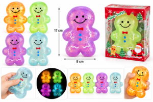 Kalėdinis squishy sausainis meduolis antistresinis  žaislas 17 cm